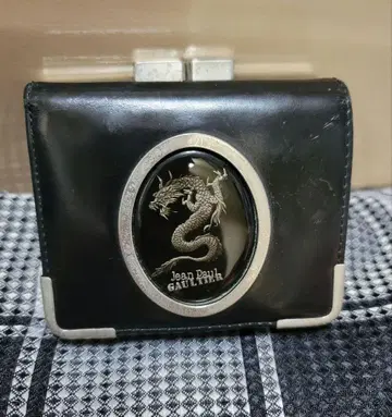 고티에 용 USED 삼중 지갑 가마구치 Jean Paul Gaultier