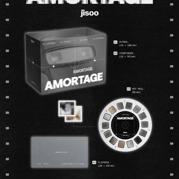 블랙핑크 지수 솔로 미개봉 앨범 amortage 미니앨범 풀구성 판매