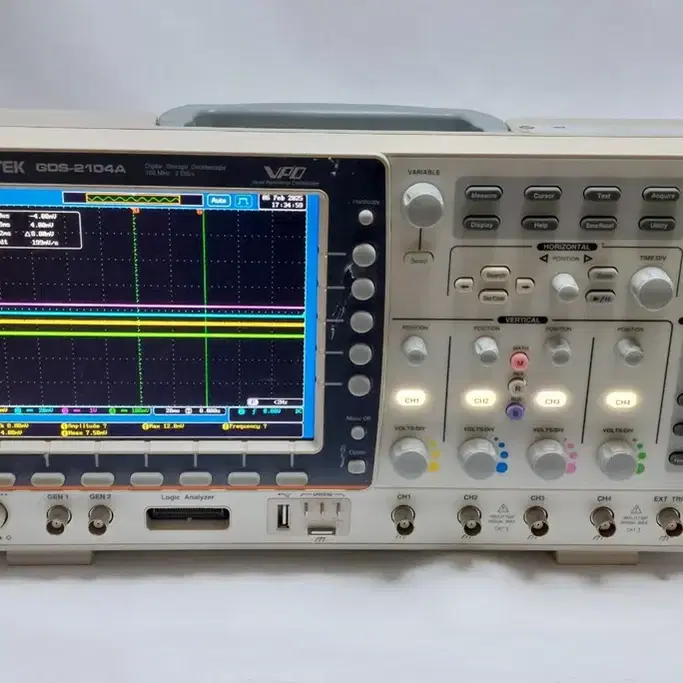 GwINSTEK GDS-2104A 디지털 오실로스코프 100MHz