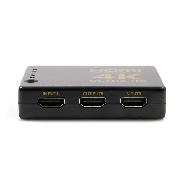 5입력 1출력 4K UHD HDMI 모니터 선택기 리모컨포함