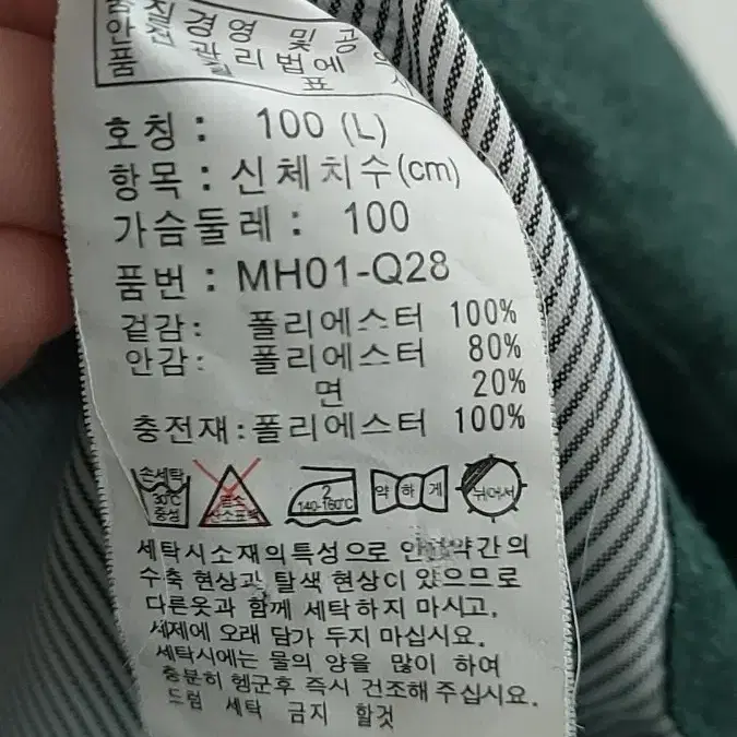 헹텐 조끼 100 (L, 그린색)