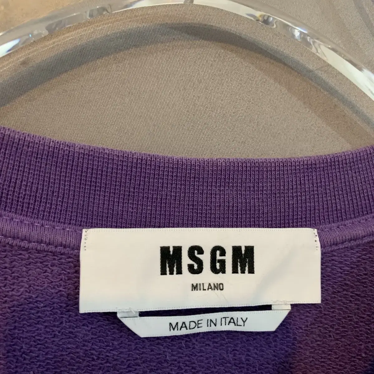 L MSGM 여자 오버핏 로고 맨투맨