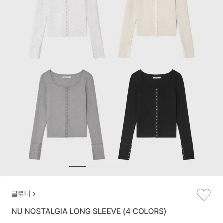 글로니 NU NOSTALGIA LONG SLEEVE 롱슬리브