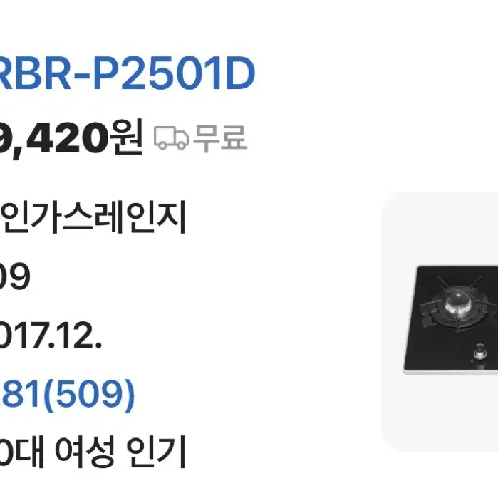 린나이 RBR-P2501D