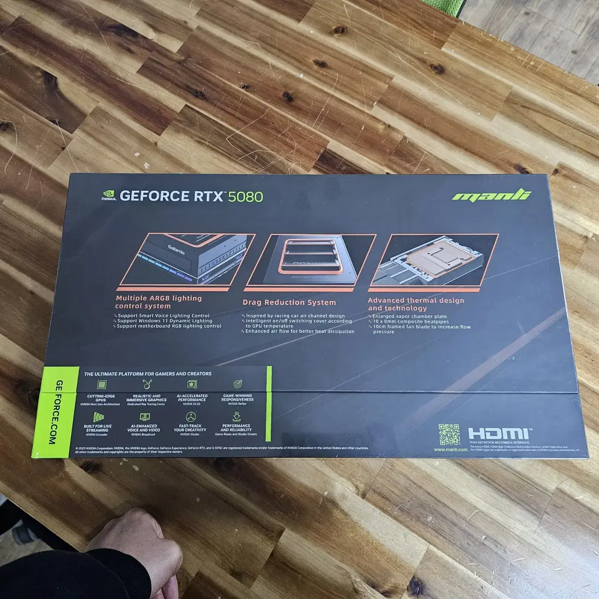 만리 RTX 5080 Gallardo OC D7 16G 팝니다.