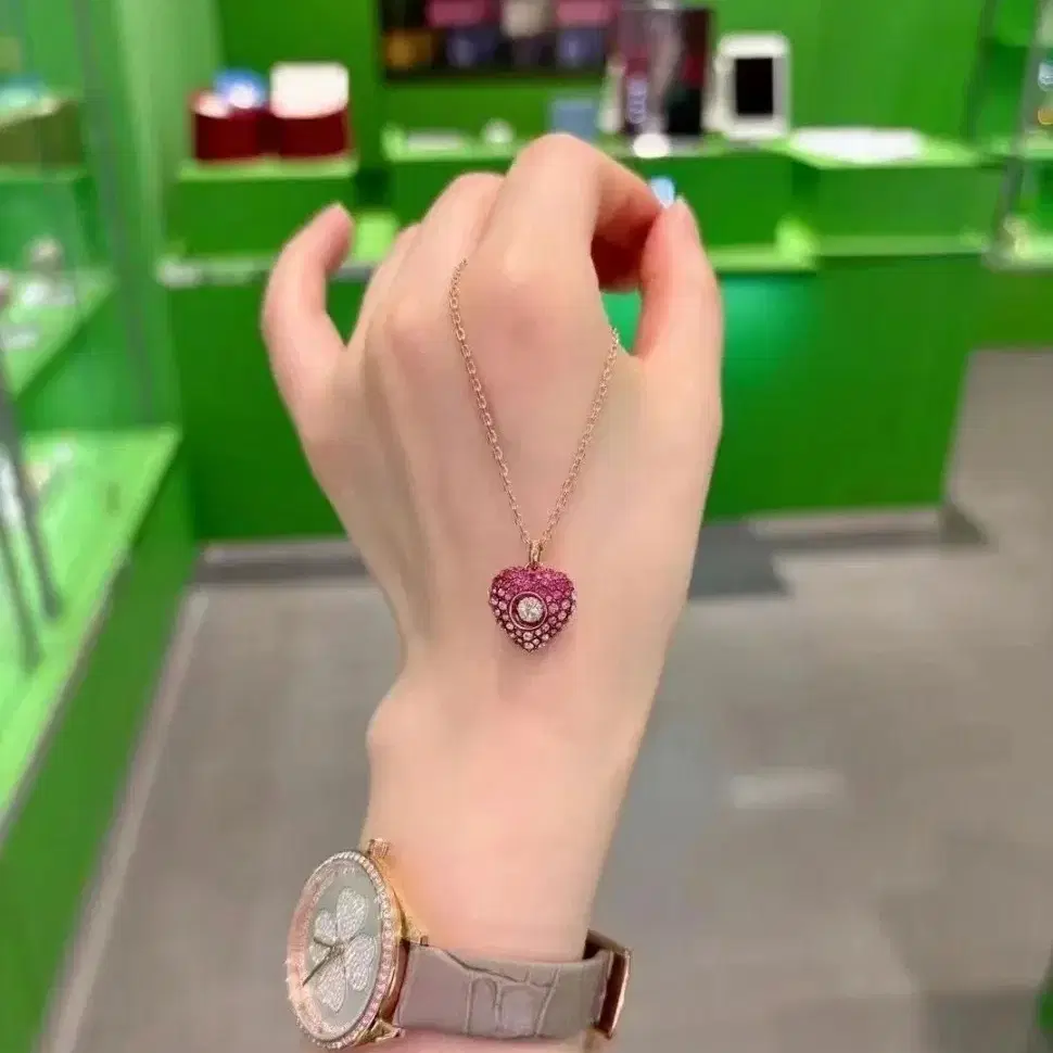 스와로브스키   Swarovski   하트 목걸이