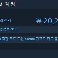 스팀머니 2만원 판매합니다.