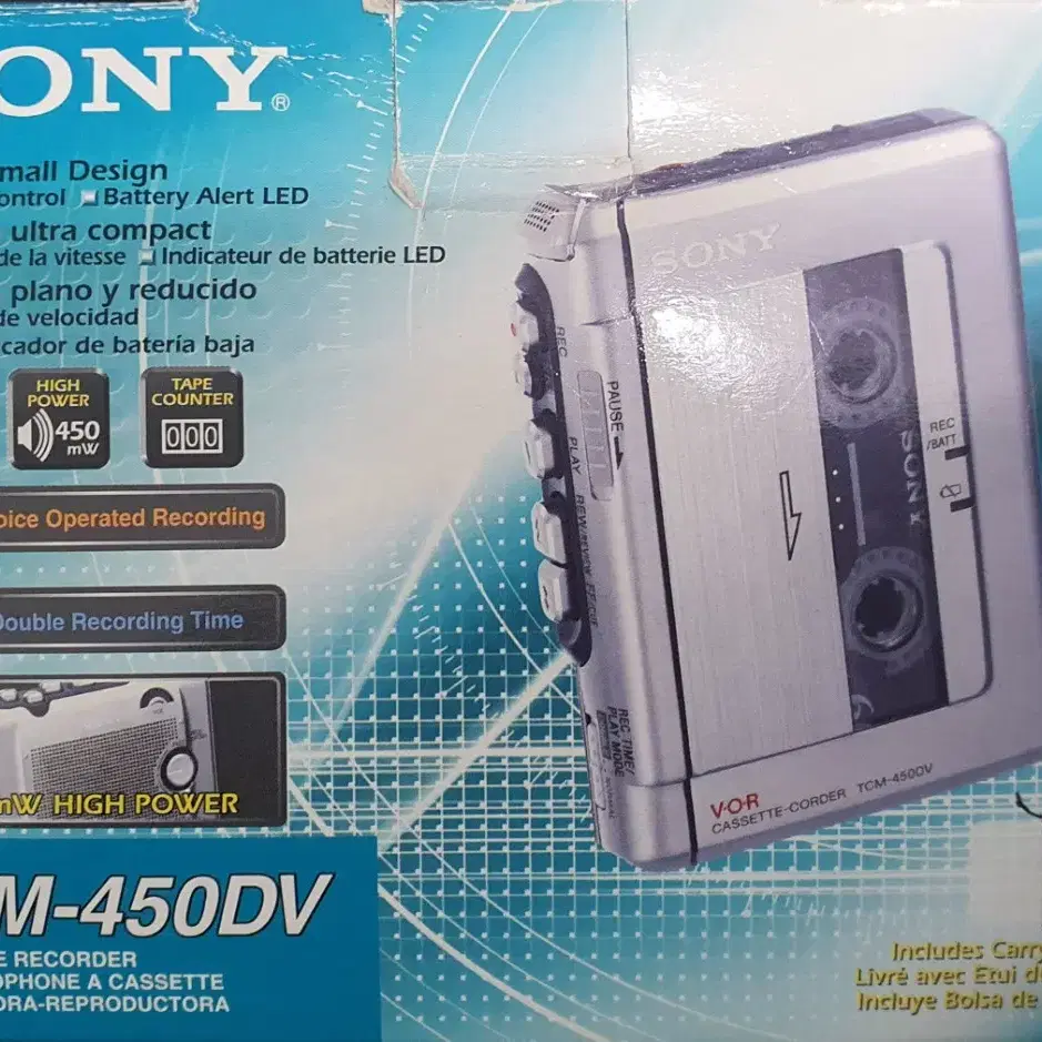 SONY  tcm-450dv 카세트 어학기 풀셋