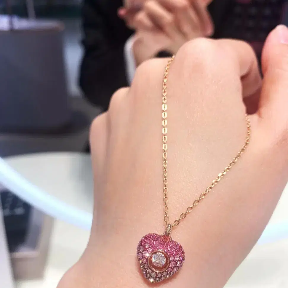 스와로브스키   Swarovski   파우더 드릴   목걸이  펜던트