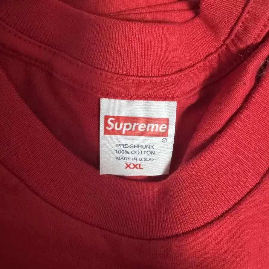 Supreme First T-Shirt Red   XXL  새상품