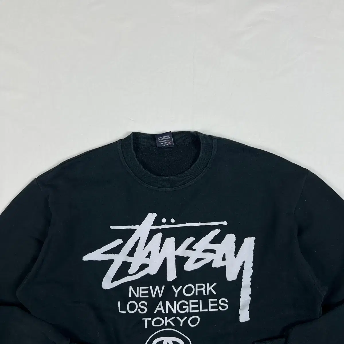 90s 스투시 stussy 월드투어 프린트 맨투맨