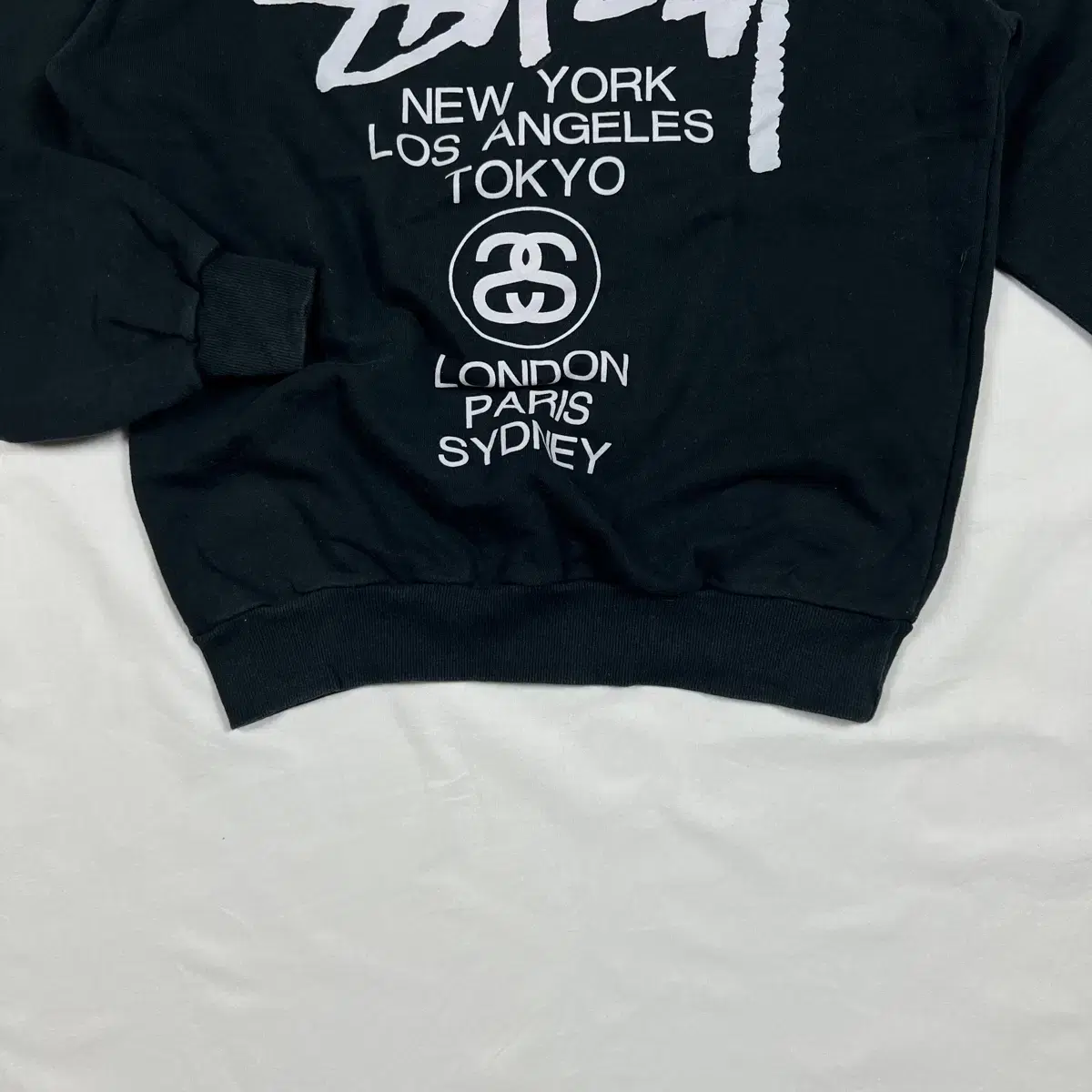 90s 스투시 stussy 월드투어 프린트 맨투맨