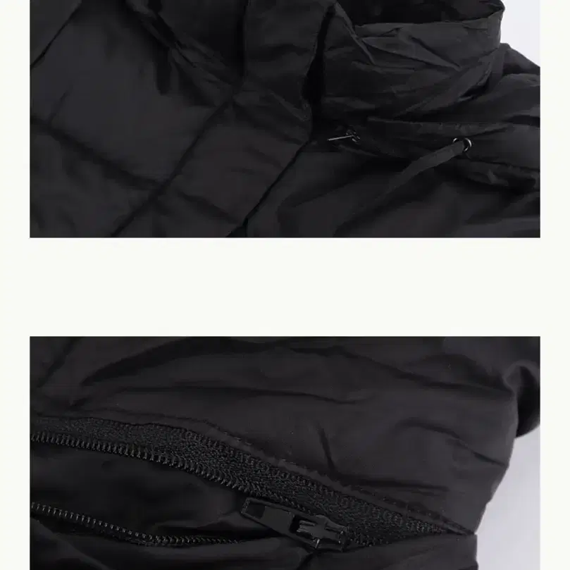 새상품 론론 블랙 에코 숏패딩 STRING HOODIE SHORT ECO