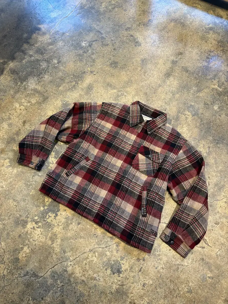 00s WoolRich 울리치 울 체크 자켓(라지)