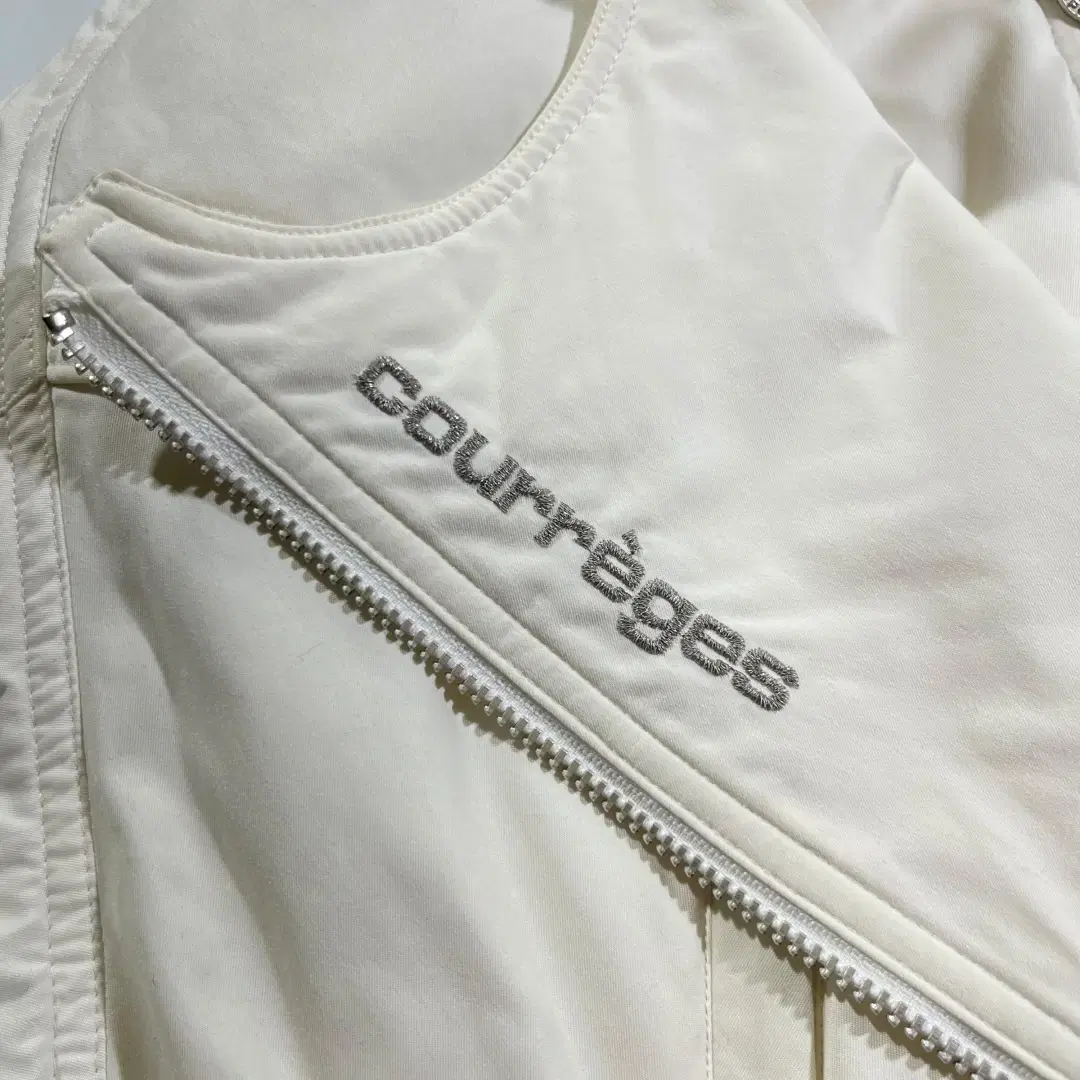 [COURREGES] 90's 꾸레쥬 화이트 봄버자켓