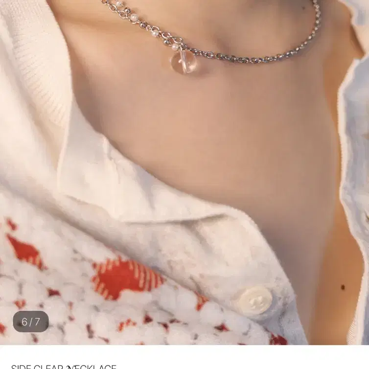 다인리 목걸이 dainlee side clear necklace