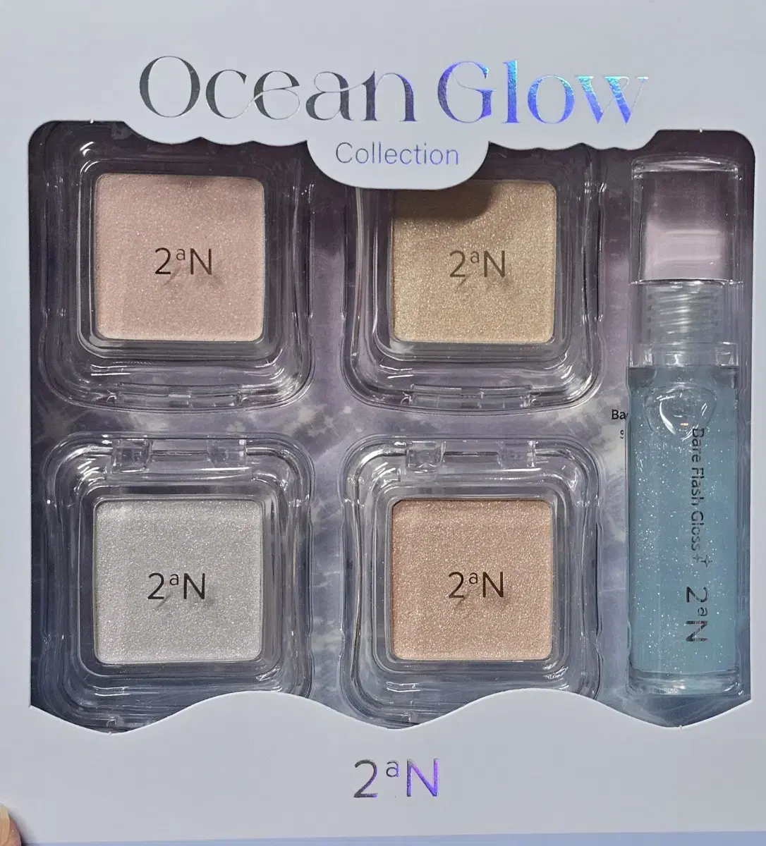 [Unsealed new product] T2N Ocean Glow kit Highlighter Lip Gloss WTS