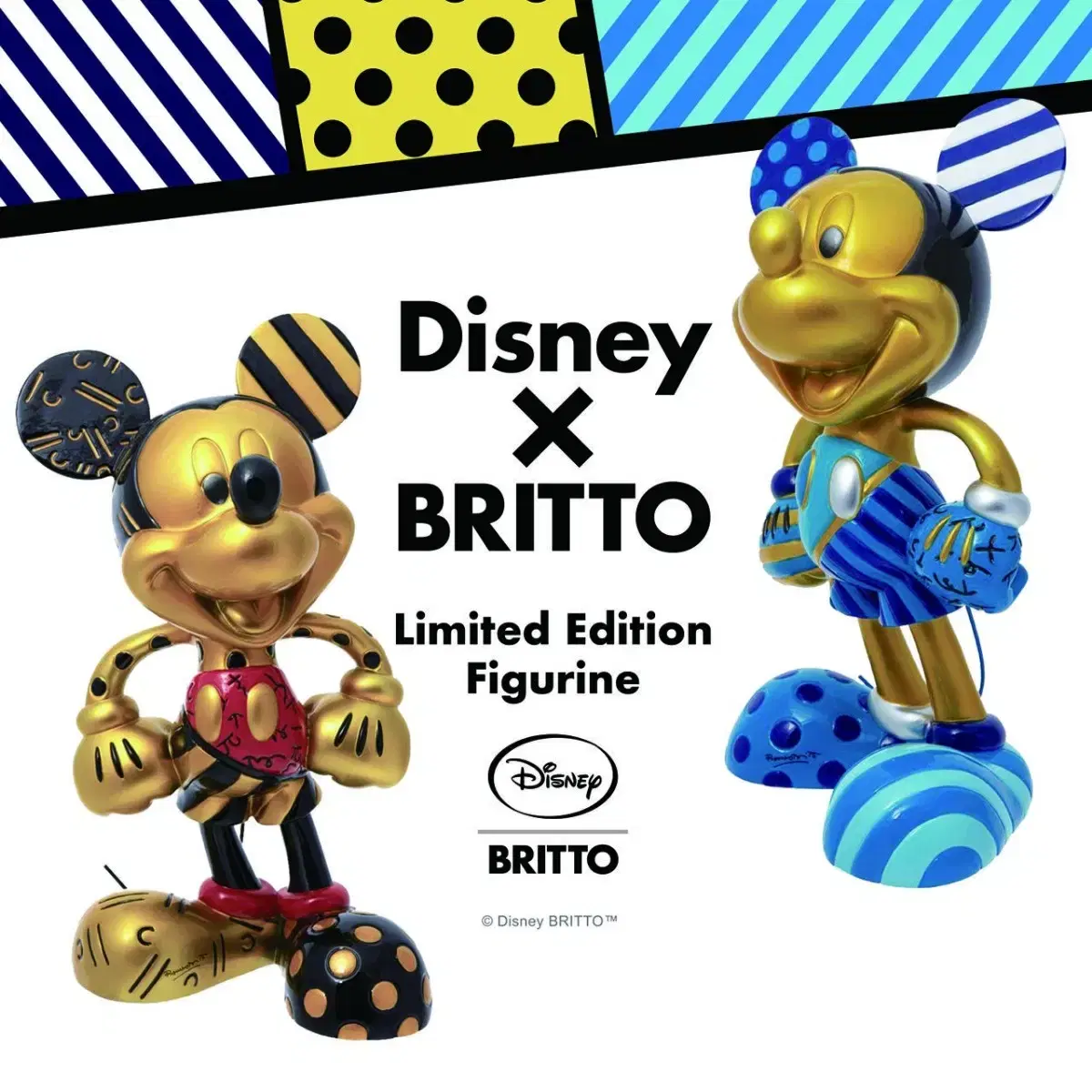 디즈니 Disney X BRITTO 콜라보 미키마우스 피규어