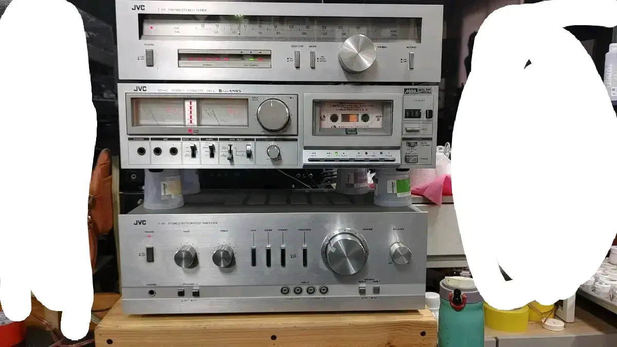 JVC Integrated Amplifier, Cassette Deck, and Tuner