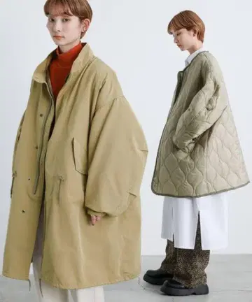[select MOCA] 라이너 세트 밀리터리 피쉬 테일 모드 코트
