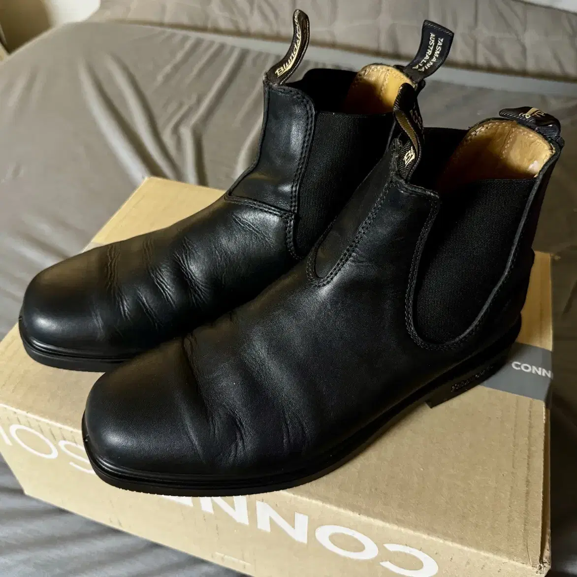 블런드스톤 blundstone 068 dress라인 블랙 첼시부츠