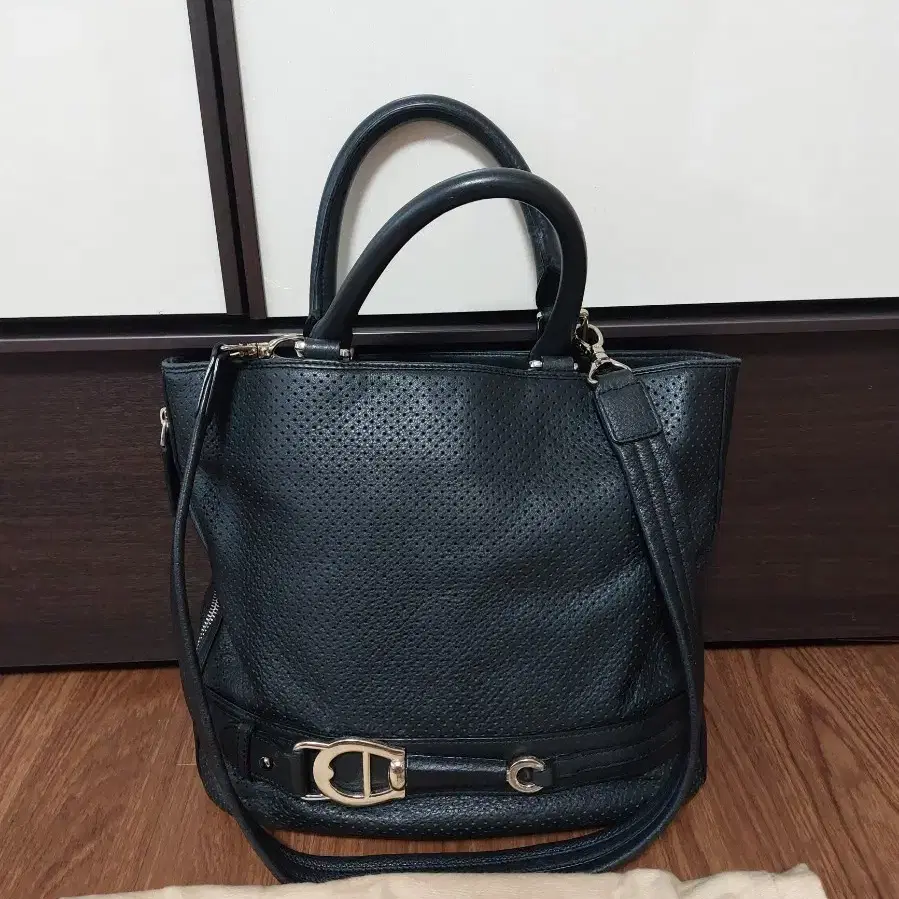 AIGNER  가죽가방    검정색