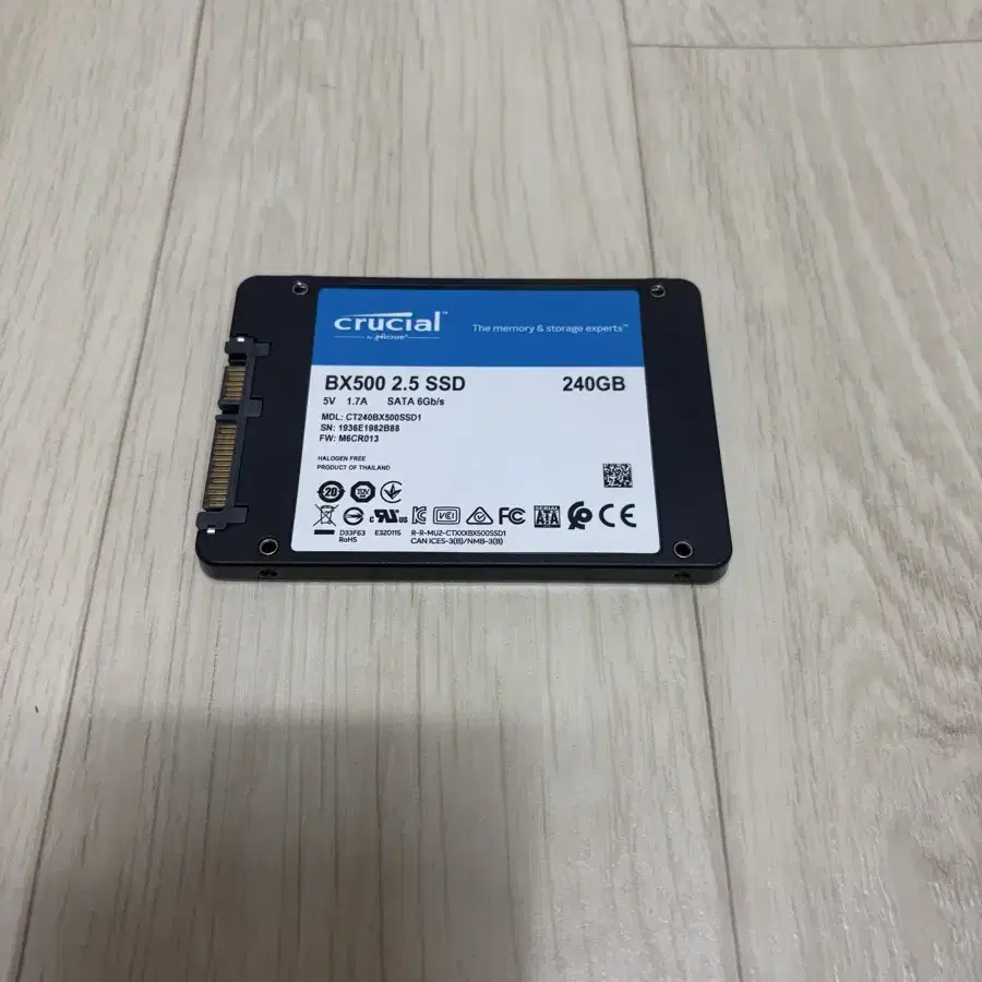 CRUCIAL 크루셜 BX500 240GB SSD