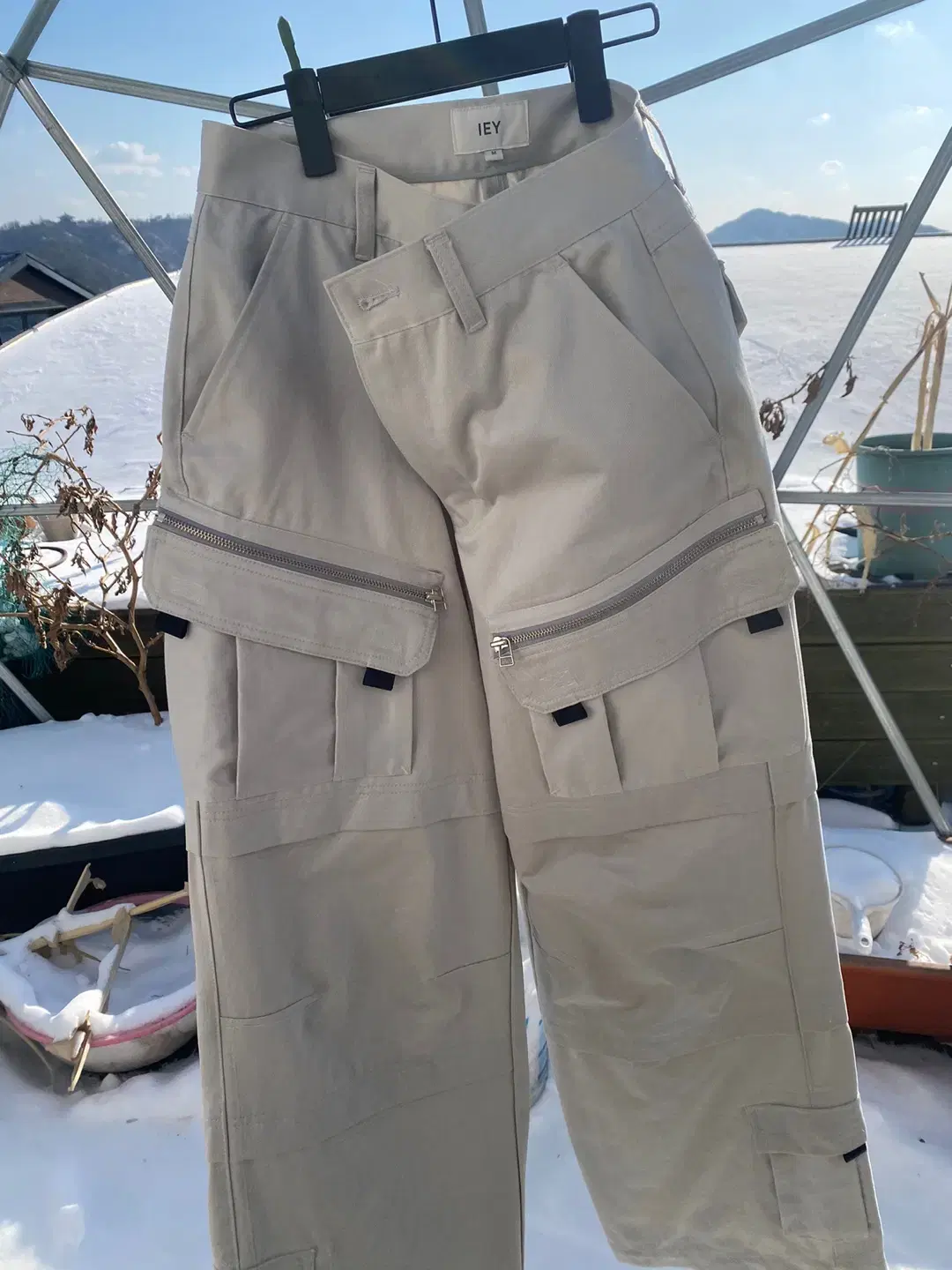 IEY(이에이) TOOL OVER CARGO PANTS [LG, M]