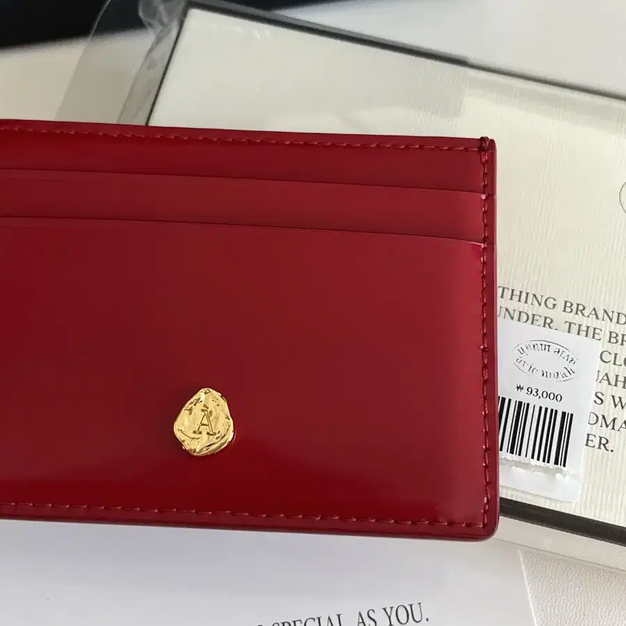 아비에무아 a symbol card holder (red)