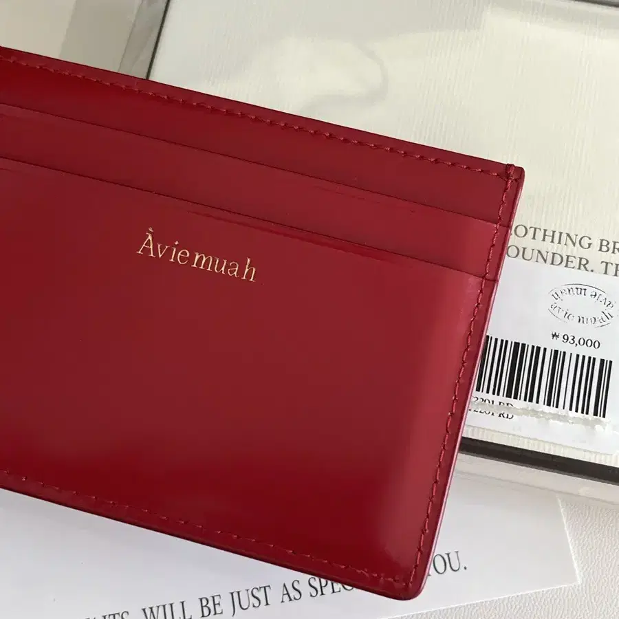 아비에무아 a symbol card holder (red)