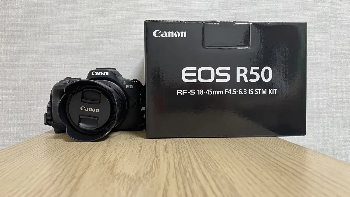 캐논 r50 + 18-45mm 번들렌즈 + 캐논 카메라 가방