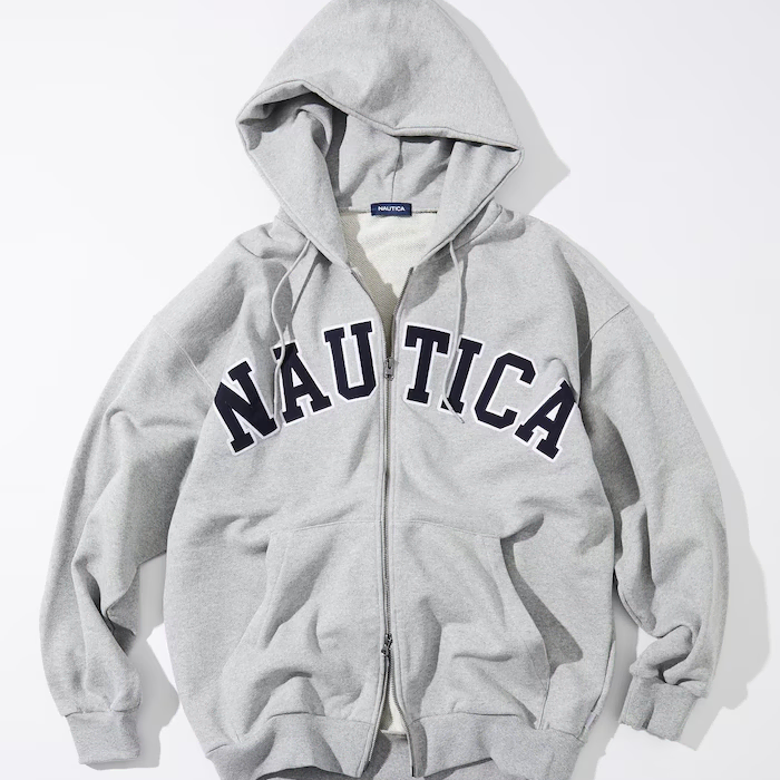 [해외] NAUTICA 노티카 아치 로고 후드집업