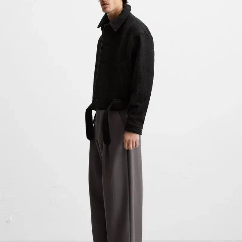 Zara 부클 텍스처 울 점퍼 자켓