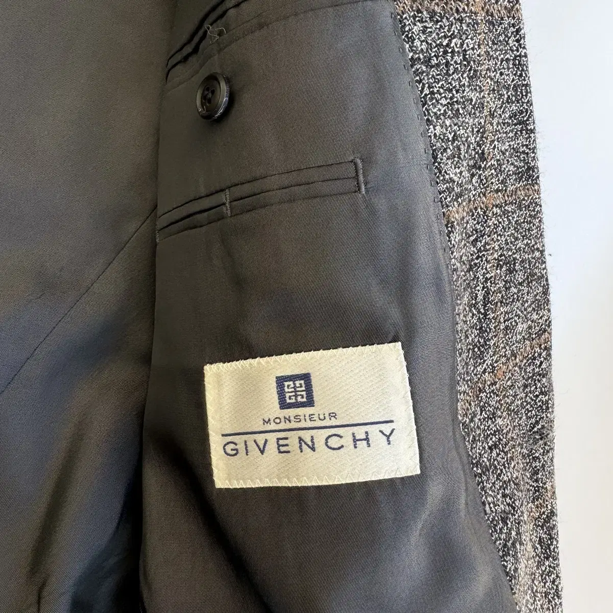 Givenchy  지방시 체크 울 블레이져 자켓