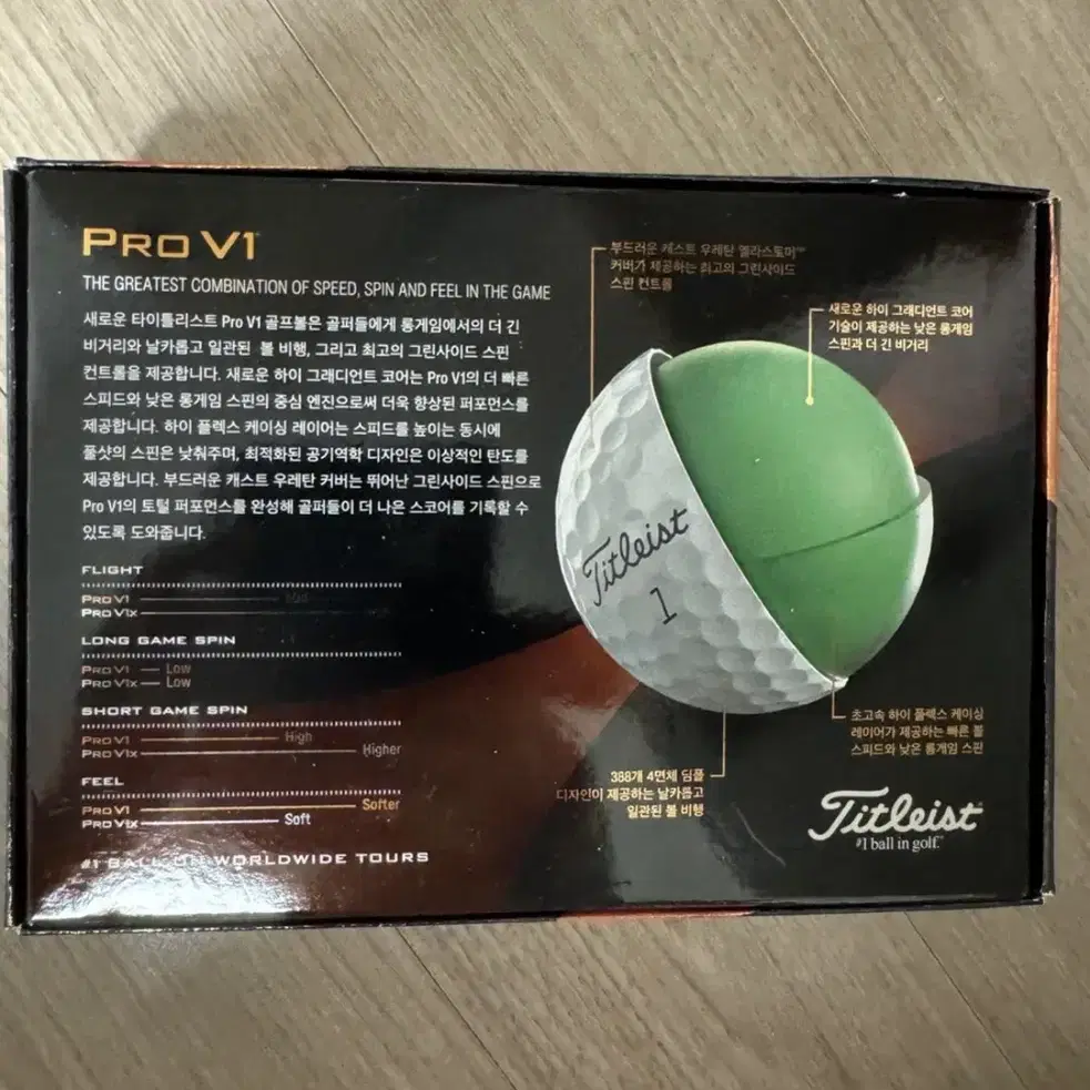 정품 타이틀리스트  PRO V1 골프볼 골프공 3피스 12구 새상품