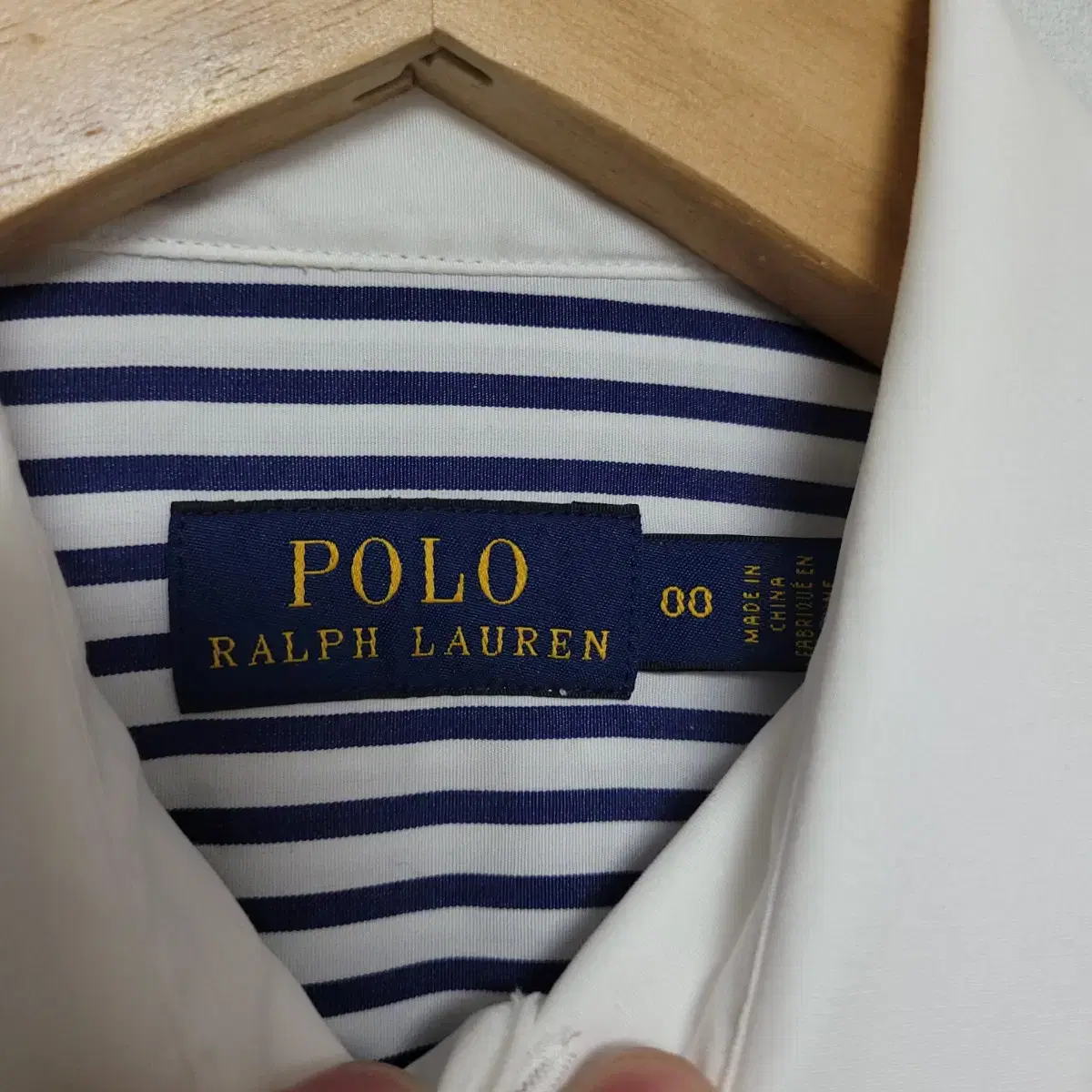 (00) POLO RALPHLAUREN 벨티드 코튼 셔츠 원피스