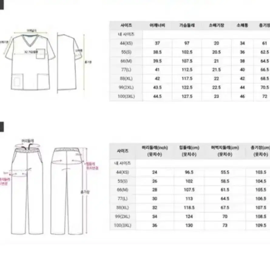 간호복 새상품