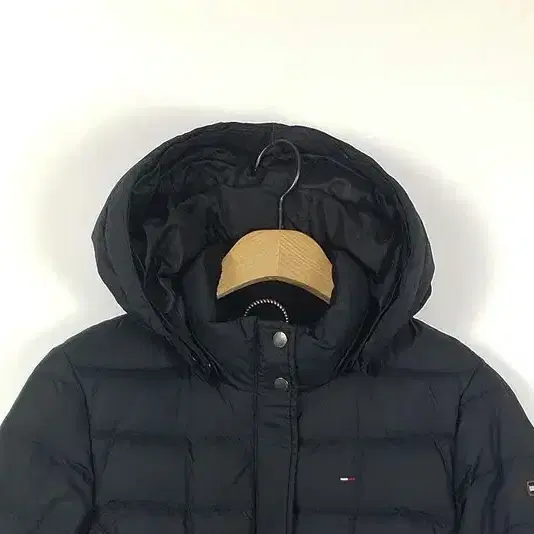 타미힐피거 TOMMY HILFIGER 여성 롱패딩 블랙 3400083