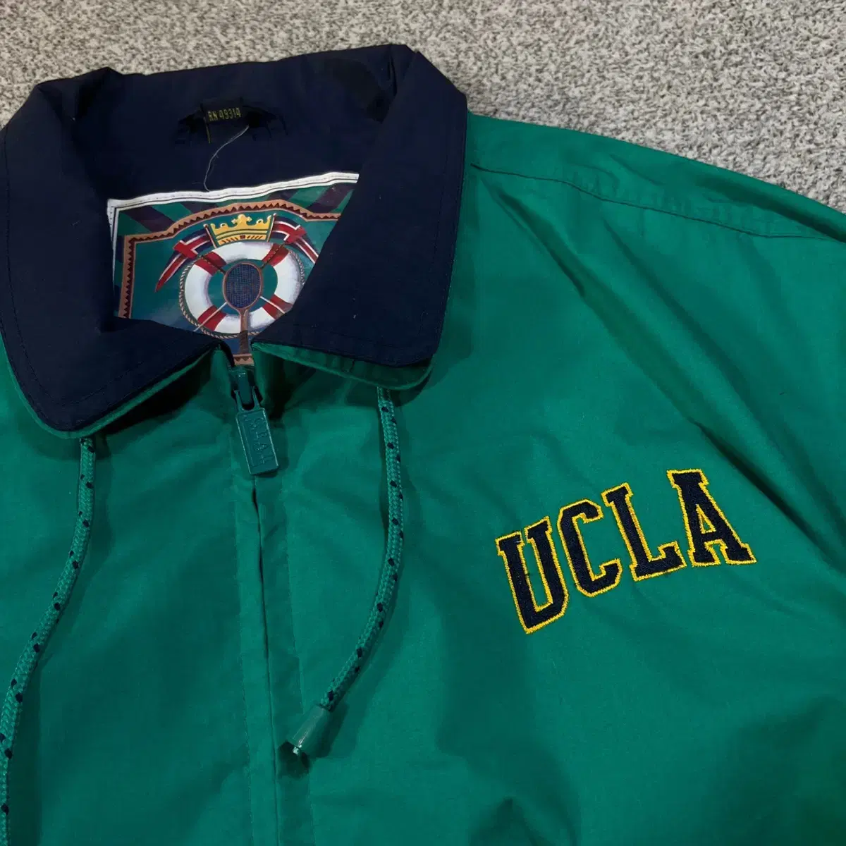 VINTAGE UCLA 우븐 블루종 자켓