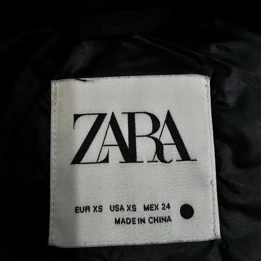 ZARA 자라 롱 패딩 베스트 조끼  / 여 XS