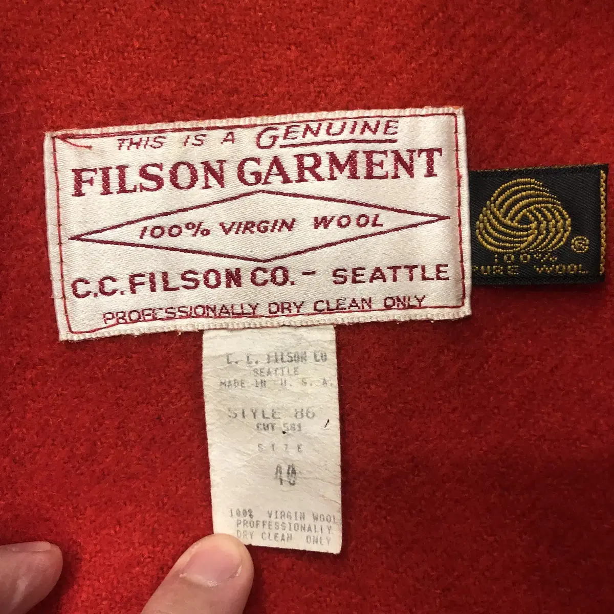 80s Filson Mackinaw Packer coat USA made