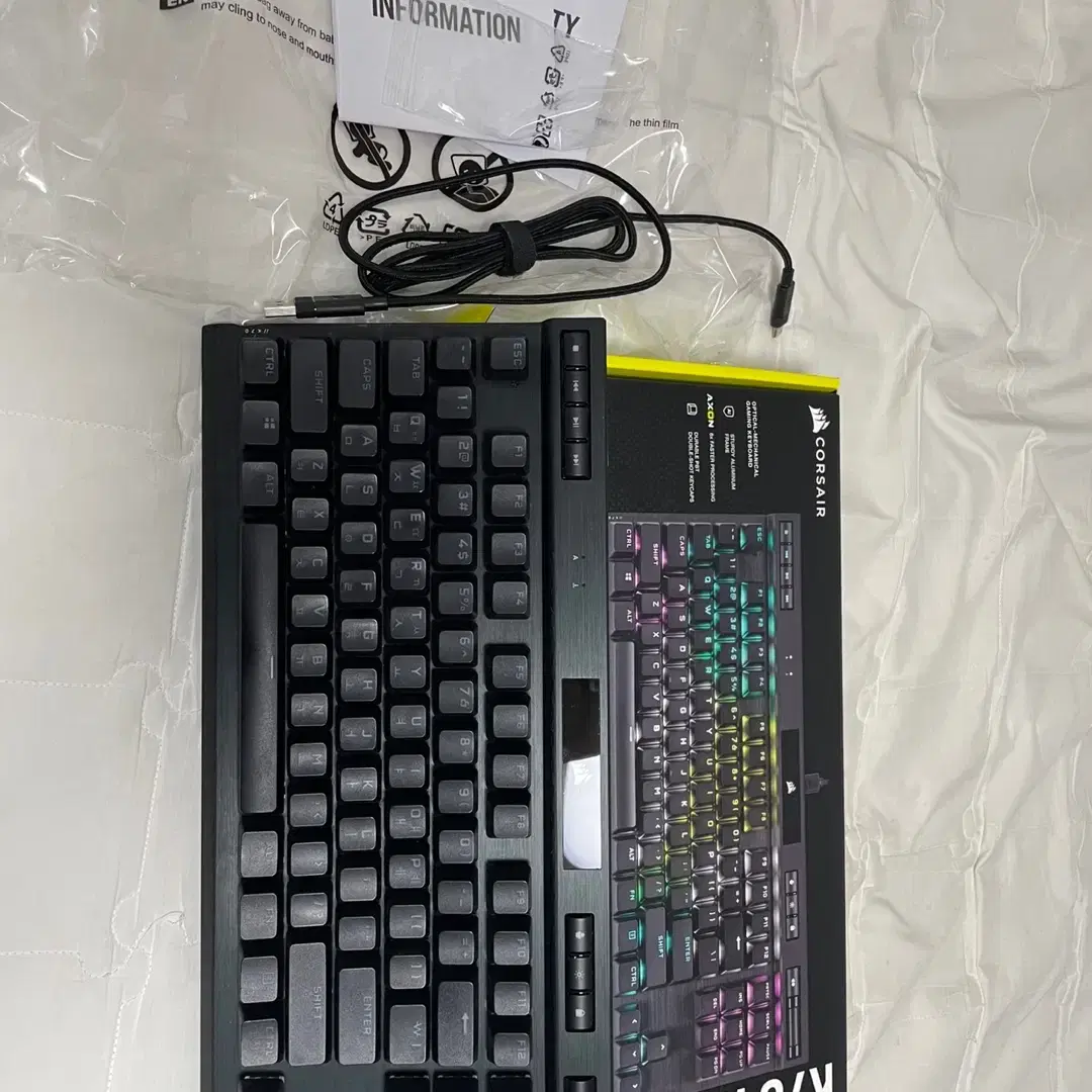 (페이커 키보드) K70 RGB TKL 광축 키보드