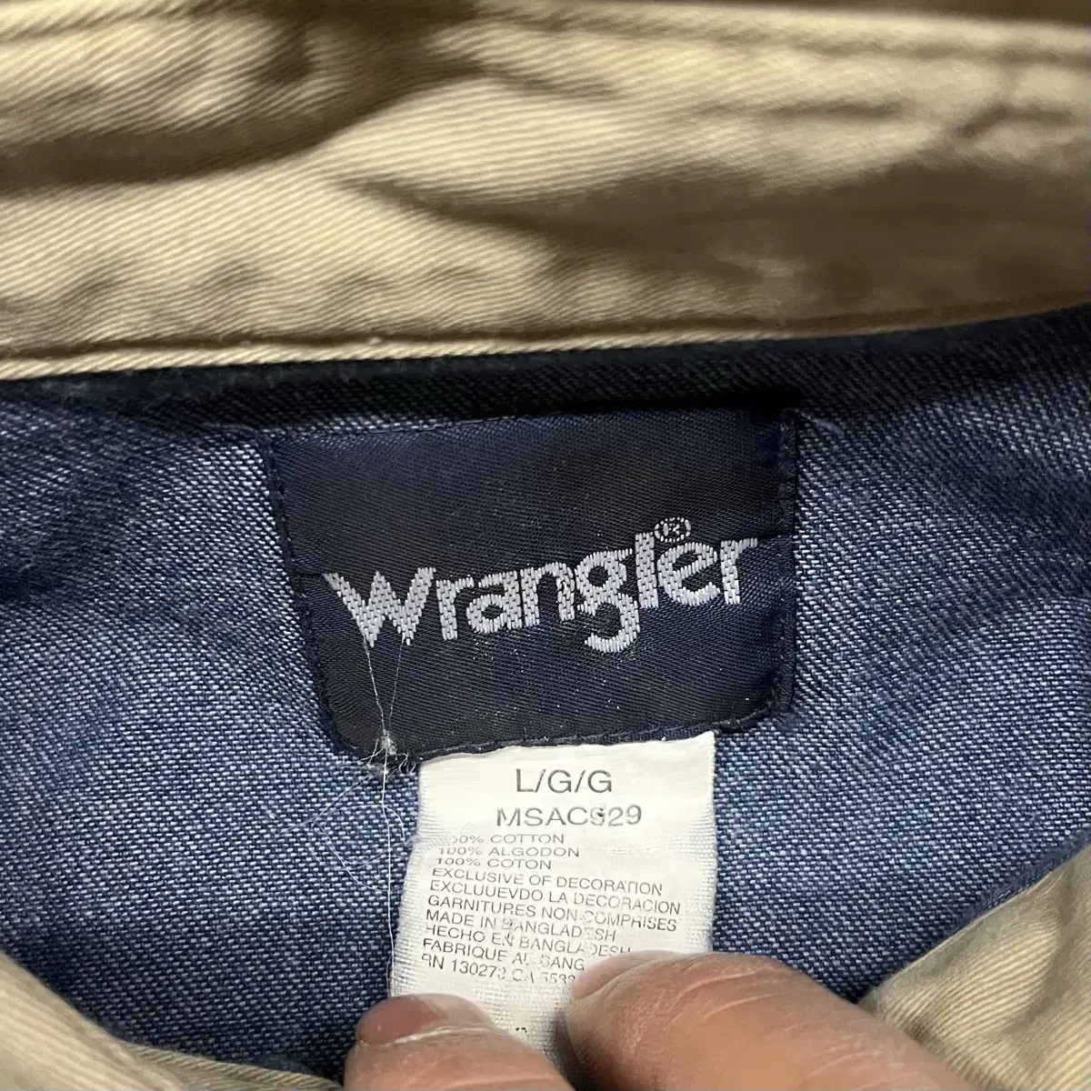 Wrangler 웨스턴 데님 셔츠 (100-105)