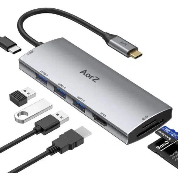 AorZ 7 in1 USB C 허브 HDMI 멀티 포트4K 맥북 팝니다.