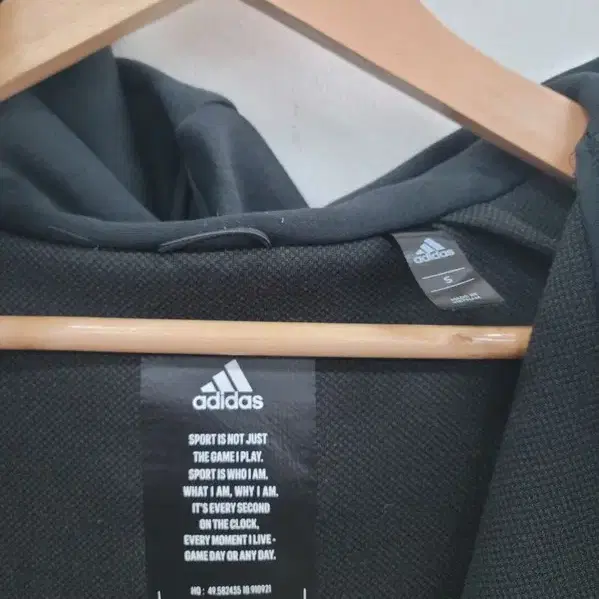 아디다스 Adidas 블랙 후드집업 여 S A515