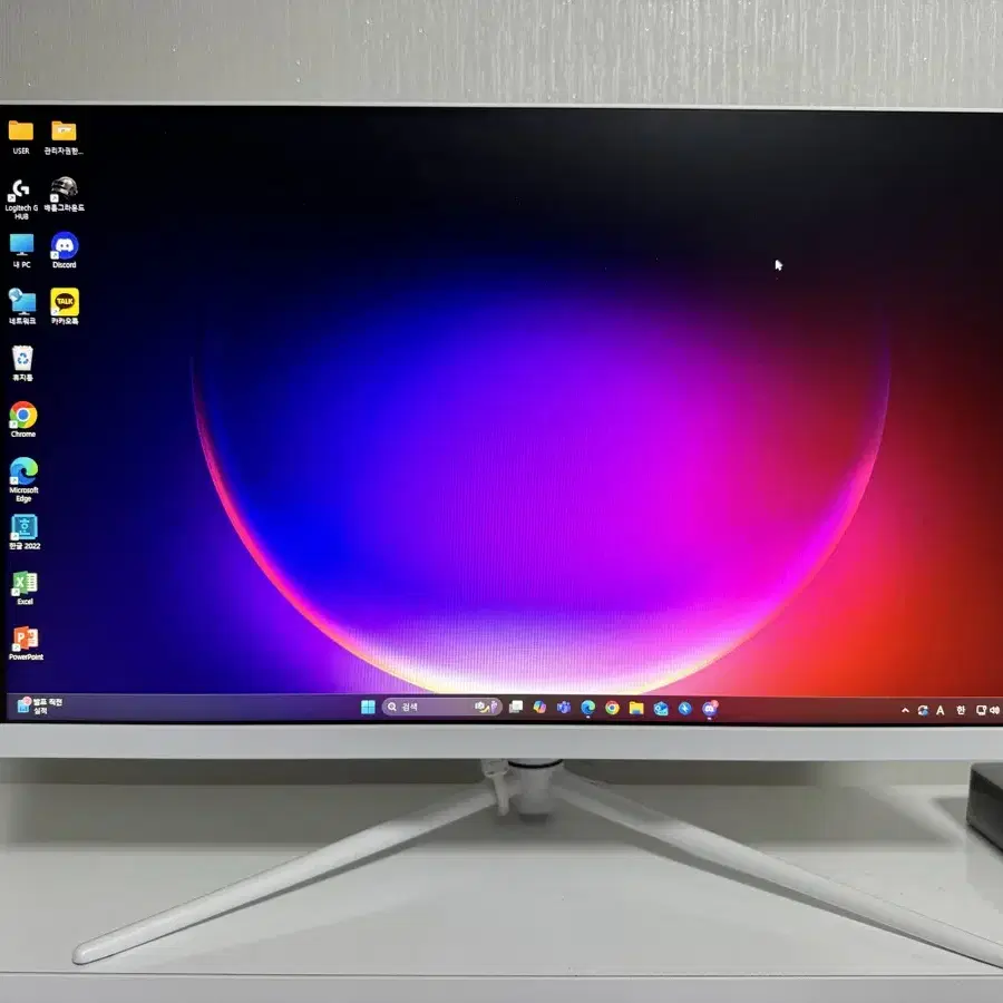 한성컴퓨터 24인치 240hz 화이트 모니터(무결점)