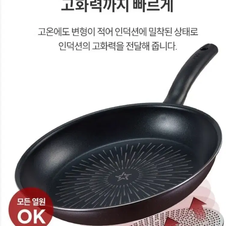 인덕션/해피콜 다이아몬드 궁중팬24cm.