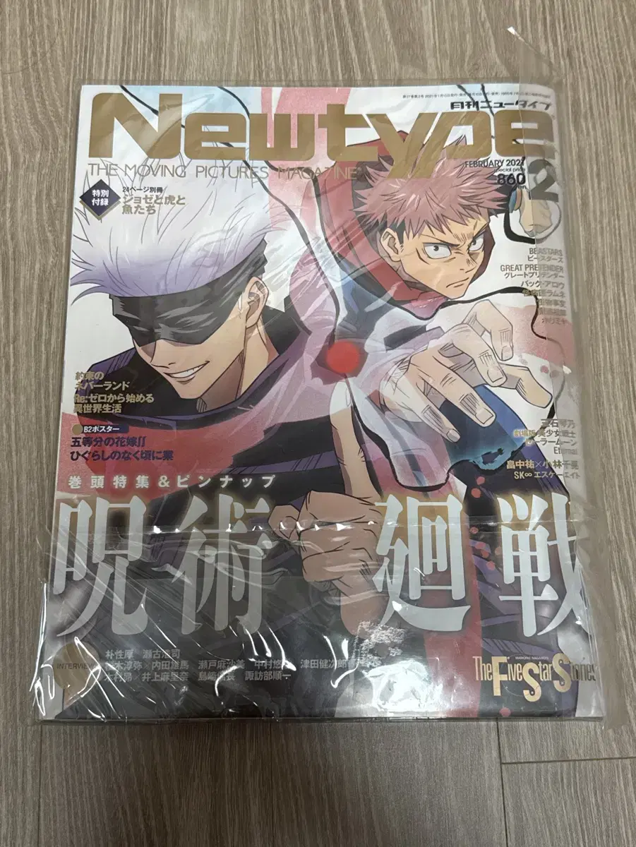 주술회전 NEWTYPE 잡지