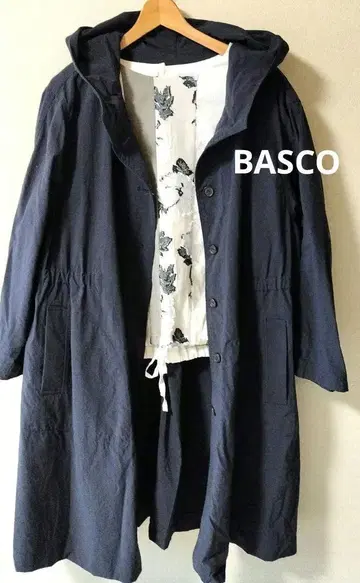 BASCO 바스코 나일론 후드 코트 스프링 코트 새상품급