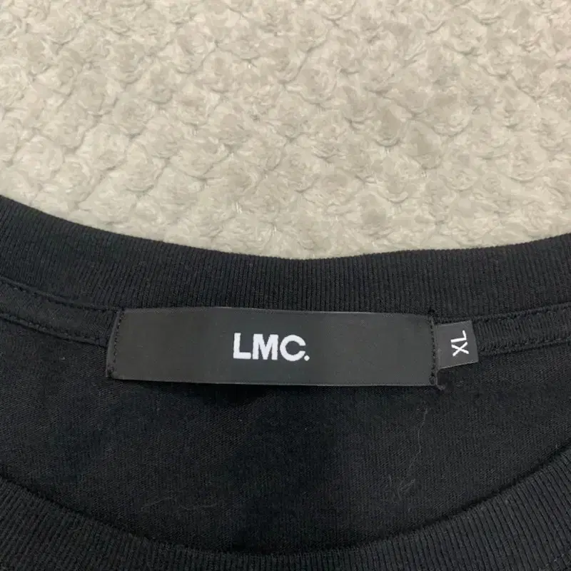 XL LMC 코튼 로고 크루넥 반팔 레이어드 긴팔 티셔츠